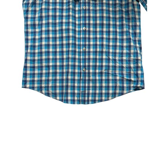 Hugo Boss Mens Slim Fit Blue & White Checked Shirt XL - Picture 7 of 8